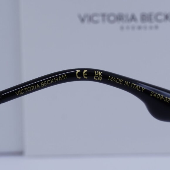 Victoria Beckham VB250S 001 Rectangle Sunglasses – Black/Gold/Transparent - Picture 6 of 9